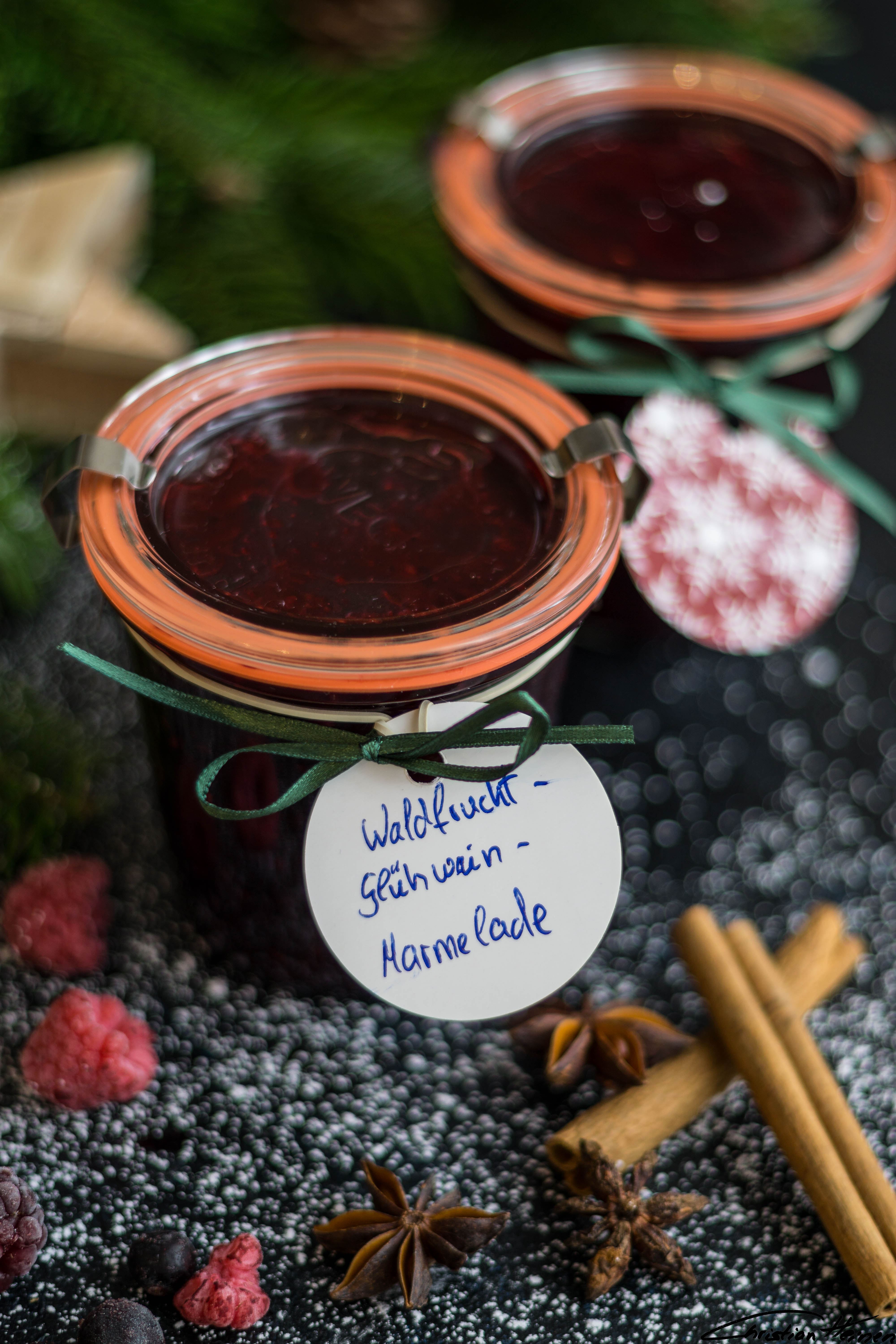 Weihnachtliche Beeren-Glühwein Marmelade – HerdmitHerz