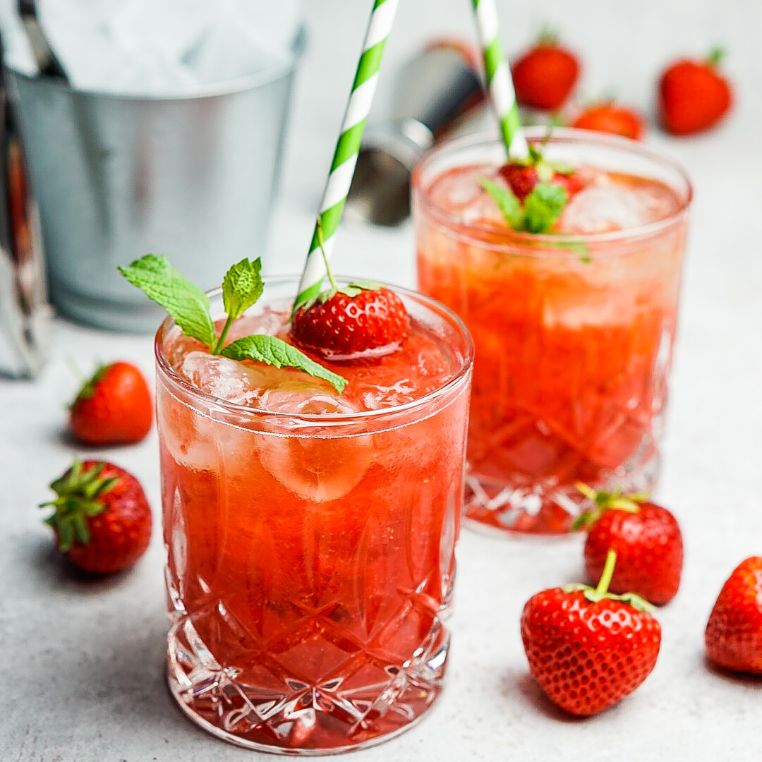 Erdbeer Gin Tonic – HerdmitHerz
