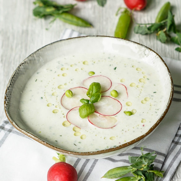 Eiskalte Gartengemüse Joghurt Suppe – HerdmitHerz