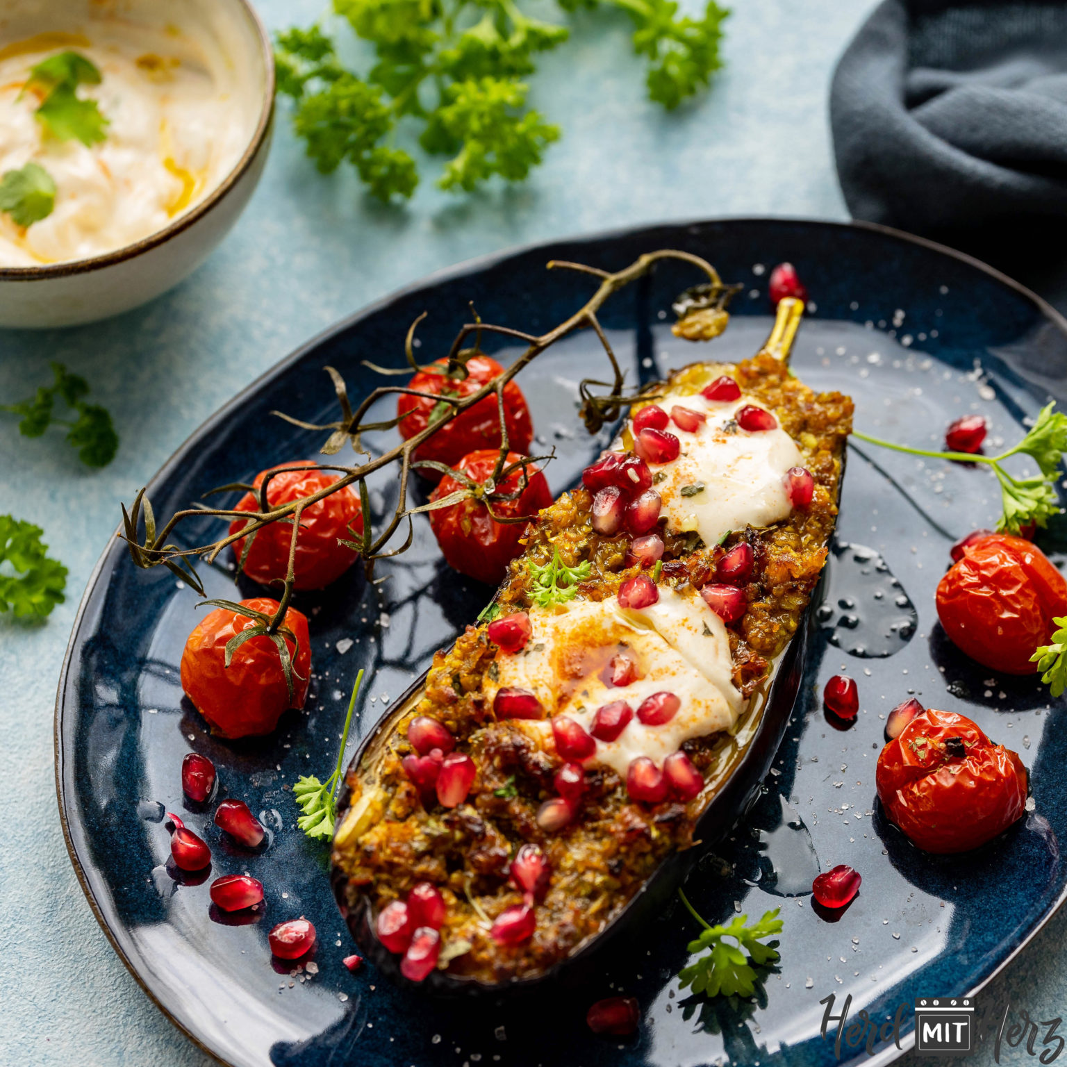 Aubergineüberbacken HerdmitHerz